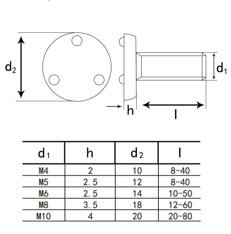 Round Projection Weld Screw Welding Screw