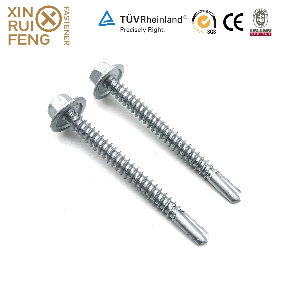 Xinruifeng PTFE Ruspert Spoon Point Roof Hex Head Self Drilling Screws