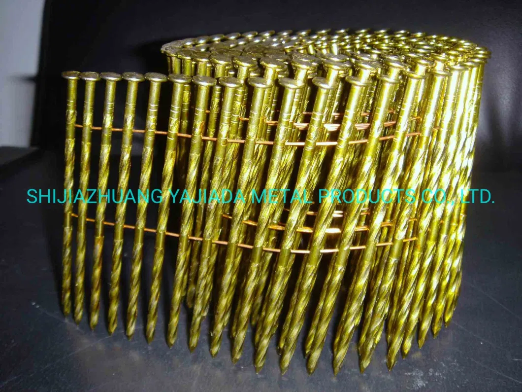 15 Degree Bright Screw Shank Coil Nails