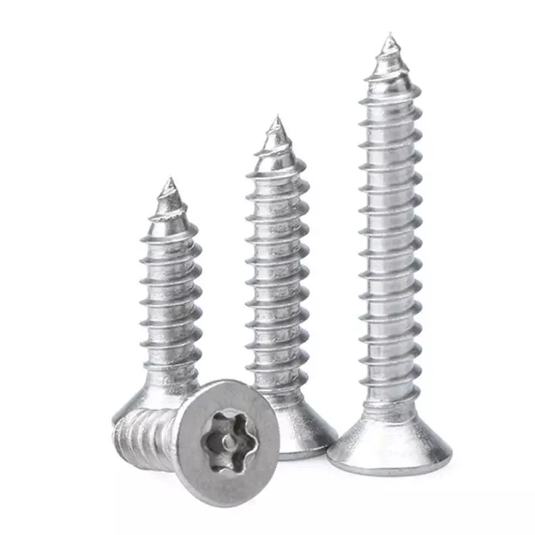 Stainless Steel Plum Flower Head Torx Security Self Tapping Screw Anti Theft Countersunk Self Tapping Screws