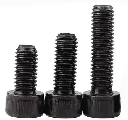 China Factory Carbon Steel Black Oxide Grade 10.9 12.9 DIN 912 Socket Cap Screw Hexagon Hardware Hex Fasteners Hex Nails for Machine