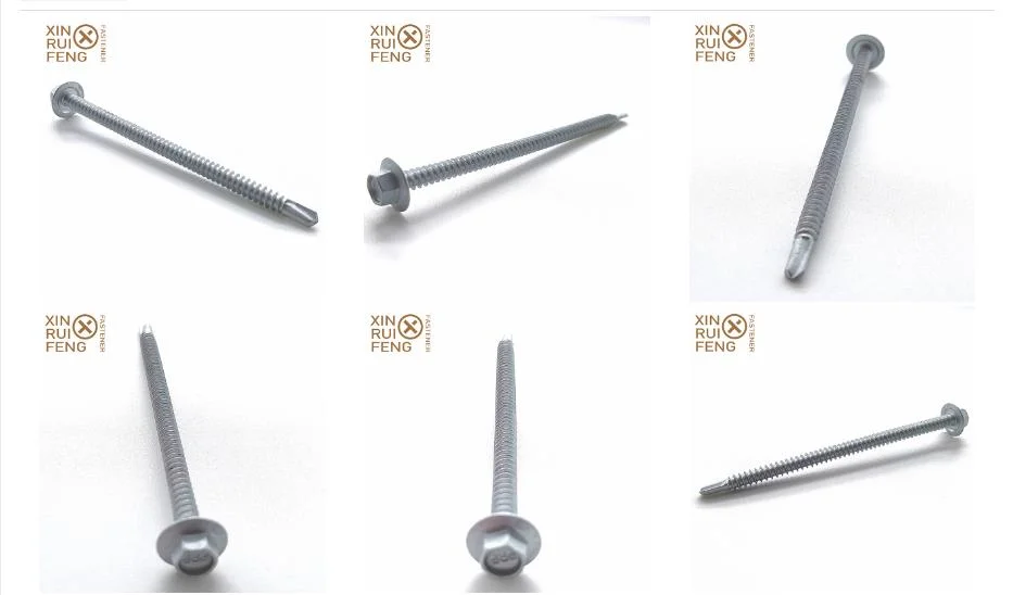 Hex Washer Head (HWH) Sheet Metal Screws Roof Self Drilling Metal Screws