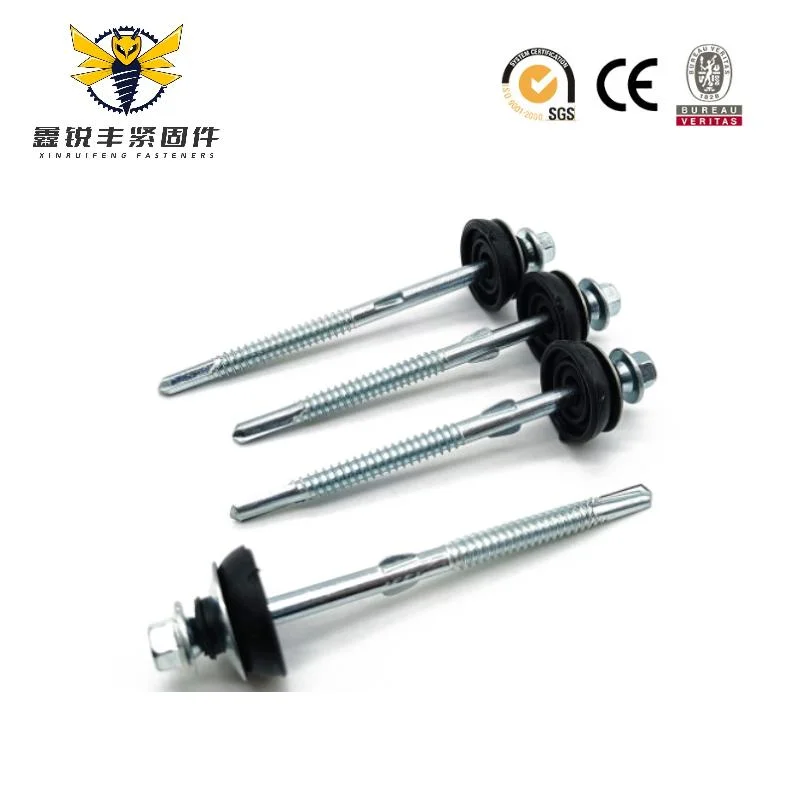 Stainless Steel Full/Half Threaded Roof Hexagon Head with Double Wing Self-Drilling Screws