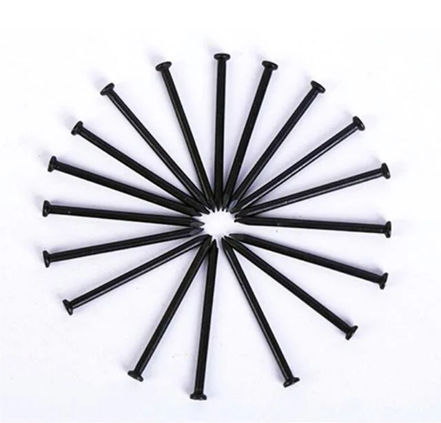 Black Flat Head45#, 55#, 65# Carbon Steel Smooth Shank Concrete Nail