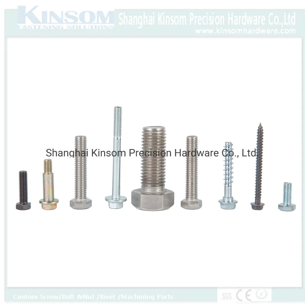 Knurled Neck Flat Head Machine Screw/Custom Steel Screw with 8.8 10.9class/Csk Head Screw M4 M6 M8/Flange Screw Serration Head/Taptite Screw/Fastener