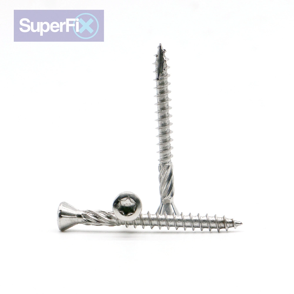 Torx Drive Oval Head Stainless Steel Timber Terrace Screw Type 17