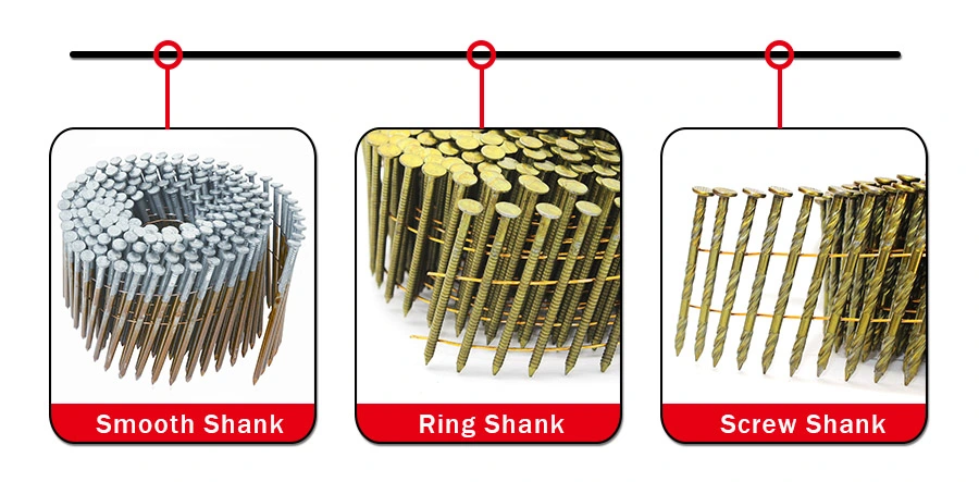 15 Degree Hot DIP Galvanized Ring Shank Wire Collated Coil Nails