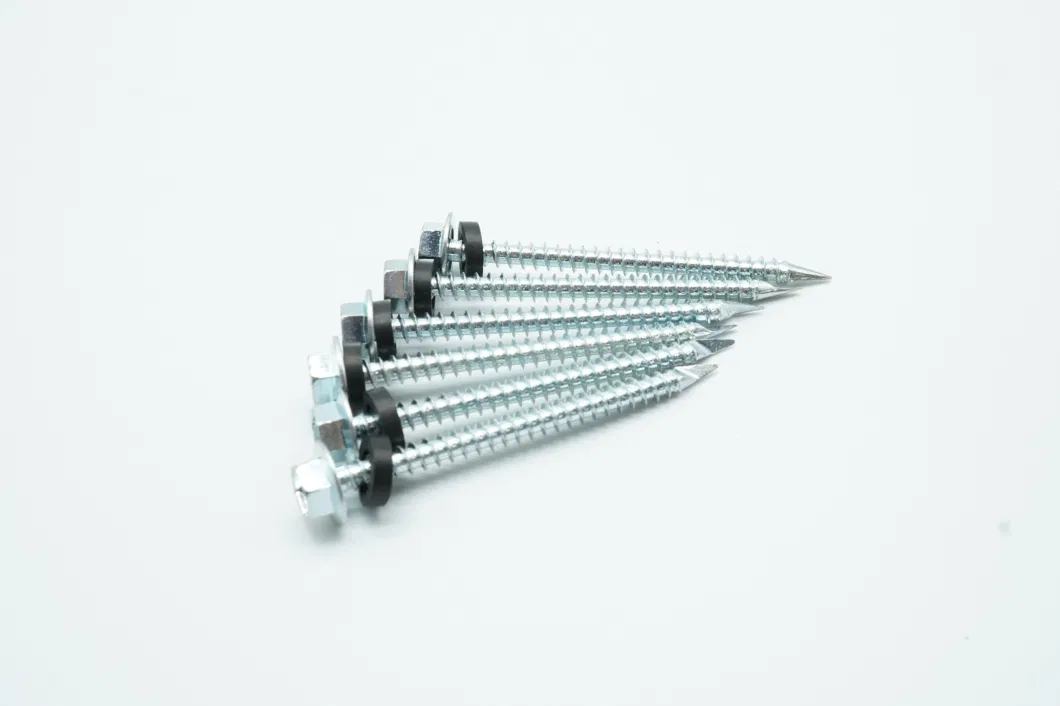 Zinc Plated Special Tail with Washer Spoon Point Hex Head Screw