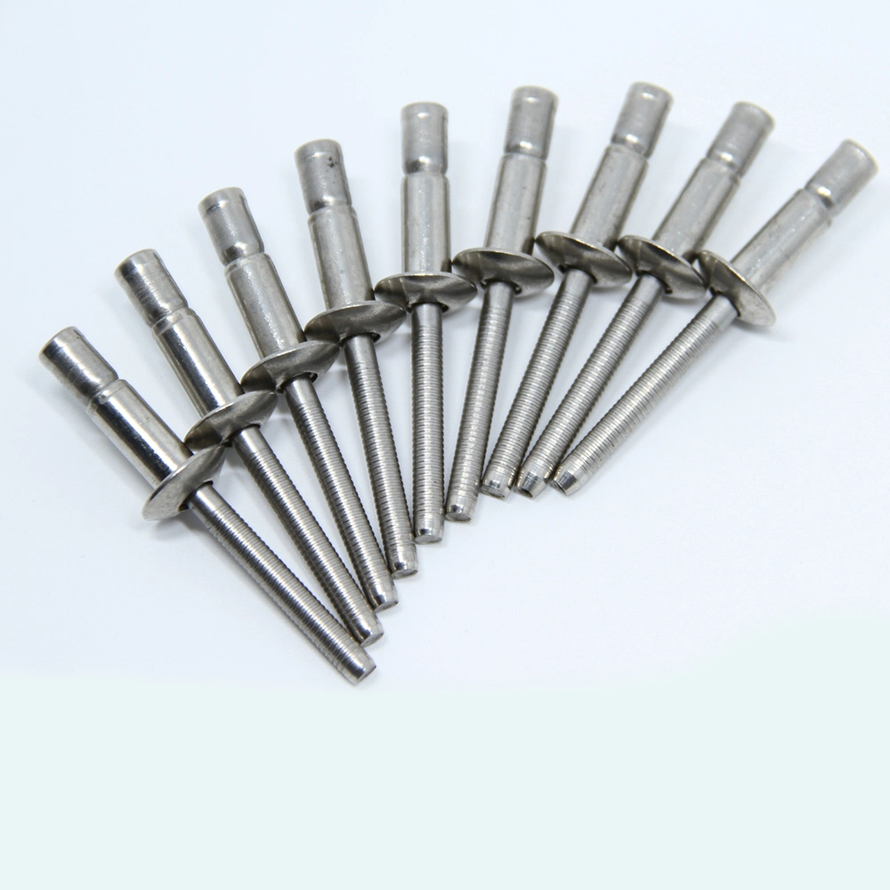 Low Cost Monobolt Structural Metal 304 316 Stainless Steel Rivet Al/Steel Nail Pop En Aluminum