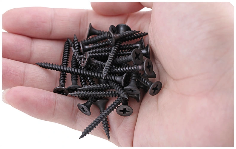 Black/Gray Phosphated Bugle Head Gypsum Board Screw Coarse Thread Tor Nillos Drywall Screw for Drywall