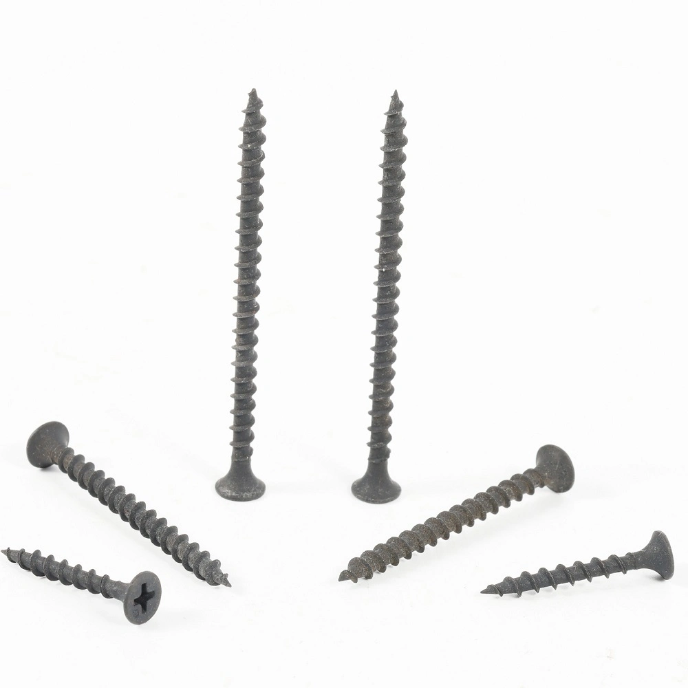 Coarse Fine Thread Gypsum Black Drywall Gun Plastic Steel Nail Gesso Stud Dry Wall Screws with Sharp Point Bugle Head Drywall