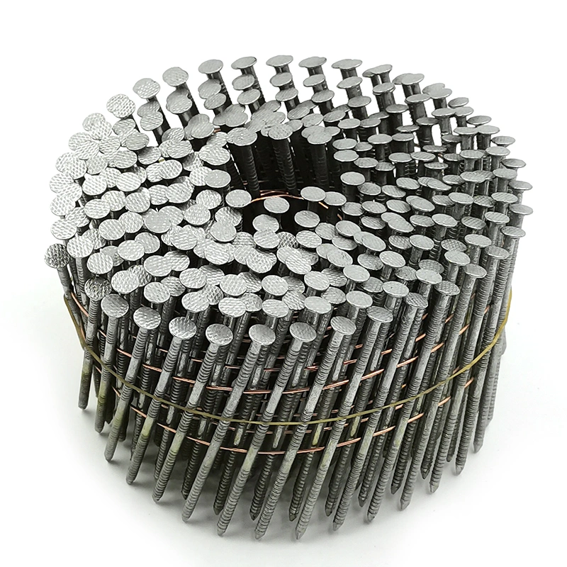 3600 Count 1-1/4-Inch X. 090-Inch Ring Shank 304 Stainless Steel Siding Nails 15-Degree Collated Wire Coil Siding Nails