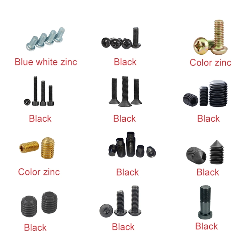 DIN914 ISO4027 304 316 Stainless Steel Hexagon Socket Set Screws with Cone Point DIN913 Grub Screws