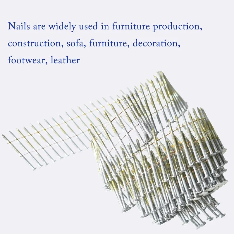 Smooth/Twisted//Screw/Spiral Shank Wire Coil Roofing Nail/Coil Nail/Strip Nail/Framing Nail/Pallet Nail for Construction