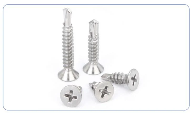 Stainless Steel Cross Countersunk Head Self-Drilling Screw Lag Screw