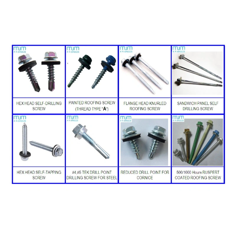 Carbon Steel Decking Screw Torx Wafer Head Construction Type 17 Timber Screw