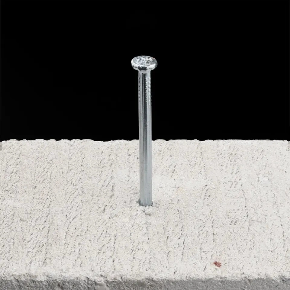 Hot Sale Top Quality High Hardness 1.5&quot;, 2&quot;, 2.5&quot;, 3&quot;, 4&quot; Iron Steel Smooth Shank Building Galvanized Masonry Cement Concrete Nails for Concrete Construction