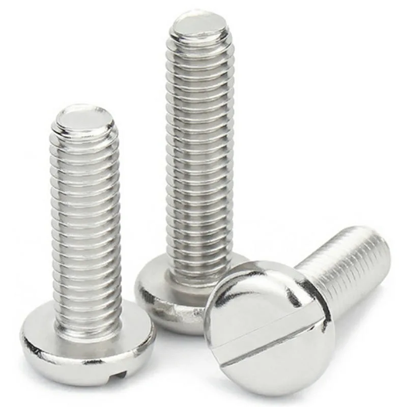 China Factory DIN84 Stainless Steel Slotted Cylindrical Head Screws