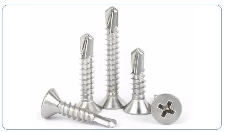 Stainless Steel Cross Countersunk Head Self-Drilling Screw Lag Screw