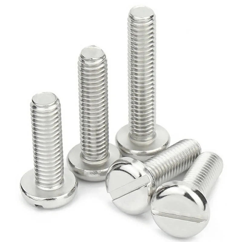 China Factory DIN84 Stainless Steel Slotted Cylindrical Head Screws