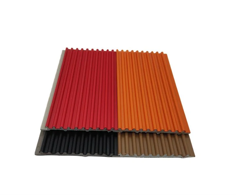 Colorful ASA Coated Wavy WPC Wall Panels