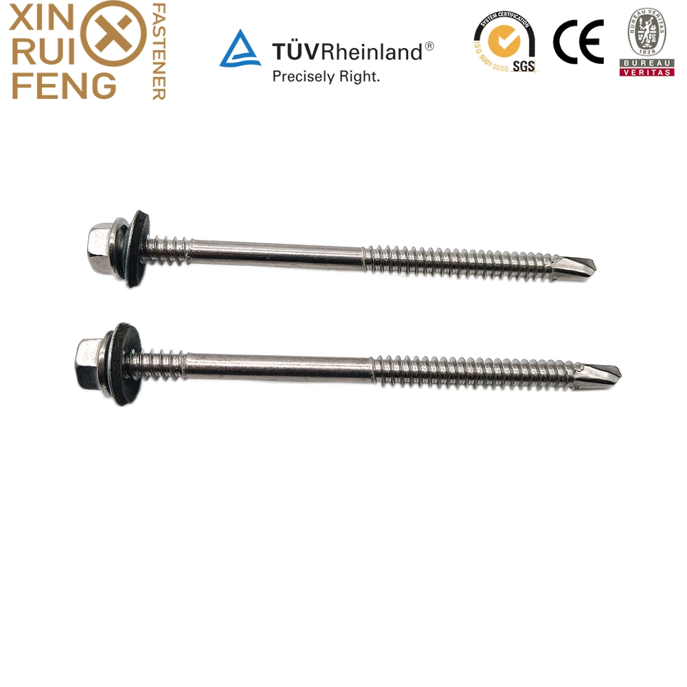 Roofing Wing Teks Sawed Teeth Umbrella Washer Hex Head Self Drilling Screws