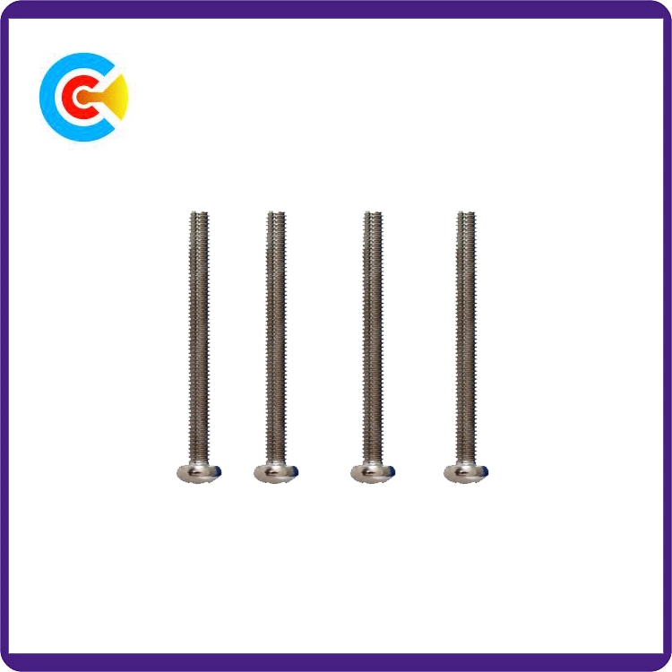 Carbon Steel/4.8/8/8.8/10.9 Cross Square Hole Pan Head Screws for Locking