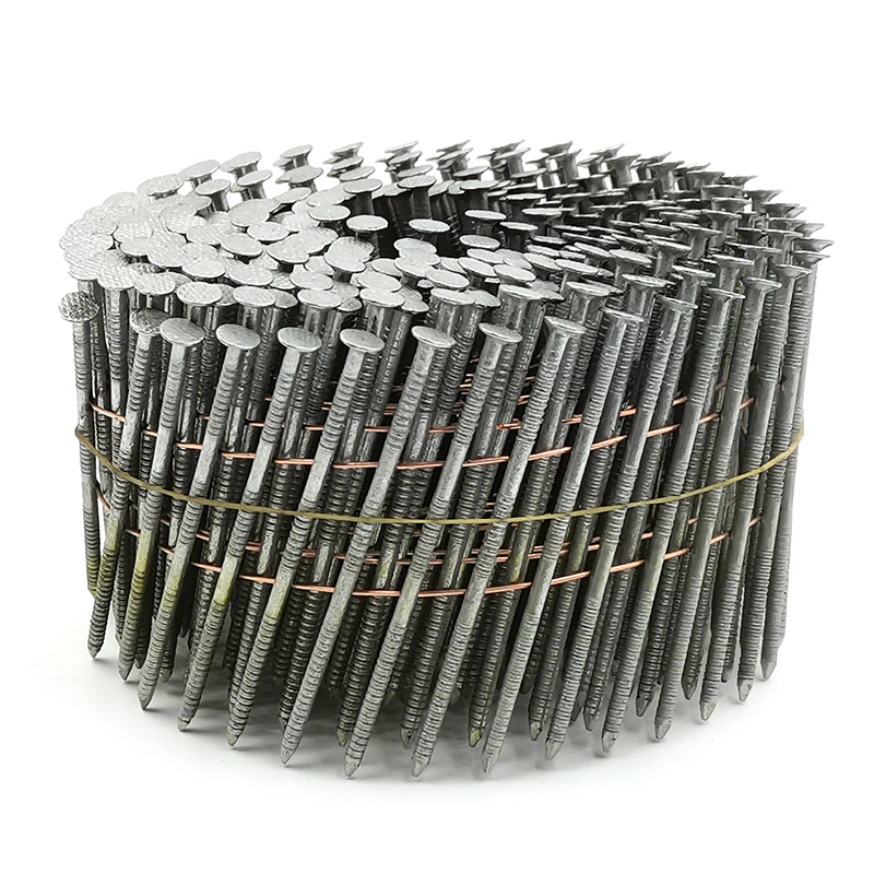 3600 Count 1-1/4-Inch X. 090-Inch Ring Shank 304 Stainless Steel Siding Nails 15-Degree Collated Wire Coil Siding Nails