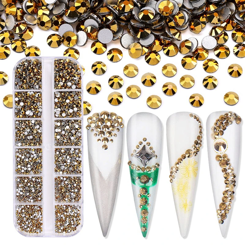 3600PCS Nail Decoration Rhinestones DIY Diamond Accessories Nail Box Art