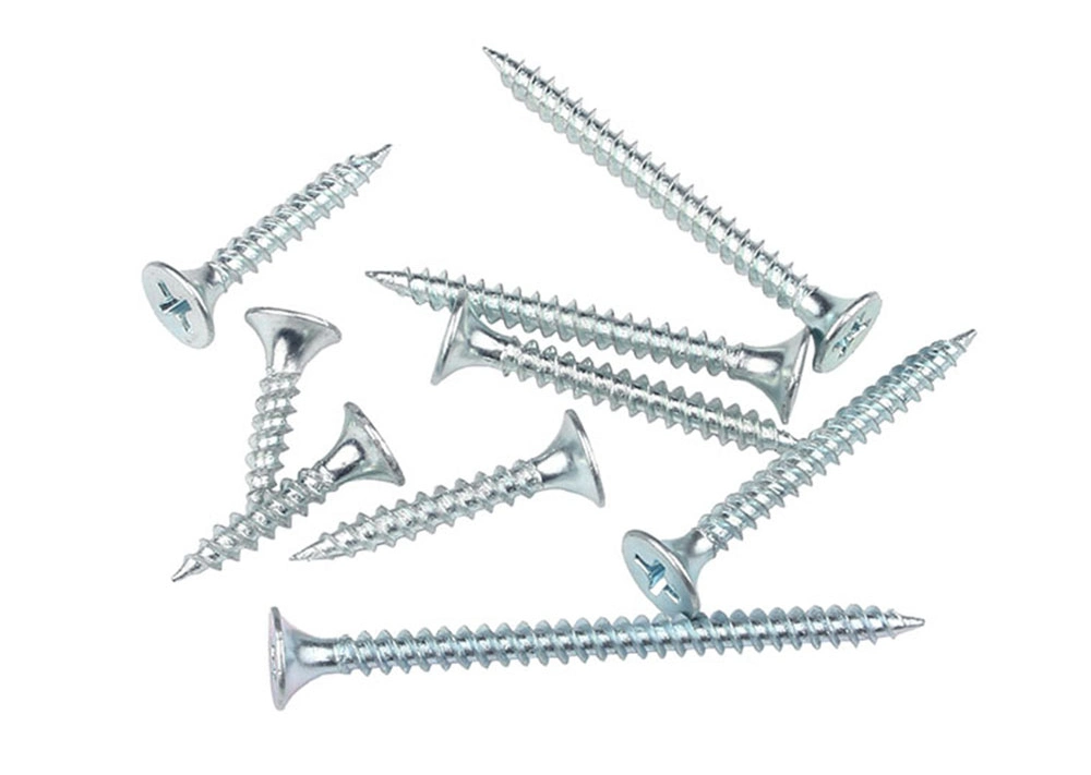 M3.5 M4.2 M4.8 Bright Clear Zinc Plated Fine Thread pH#2 Head Drywall Screws/Self Tapping Screw for Dry Wall Plasterboard