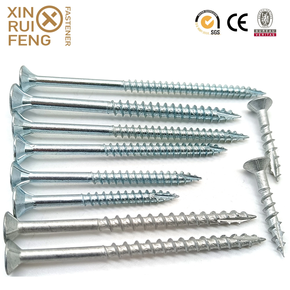 Xinruifeng Fasteners #8X1 1/2&quot; Square Drive Csk Head Saw Tooth Ruspert Wood Type 17 Point Construction Deck Screws