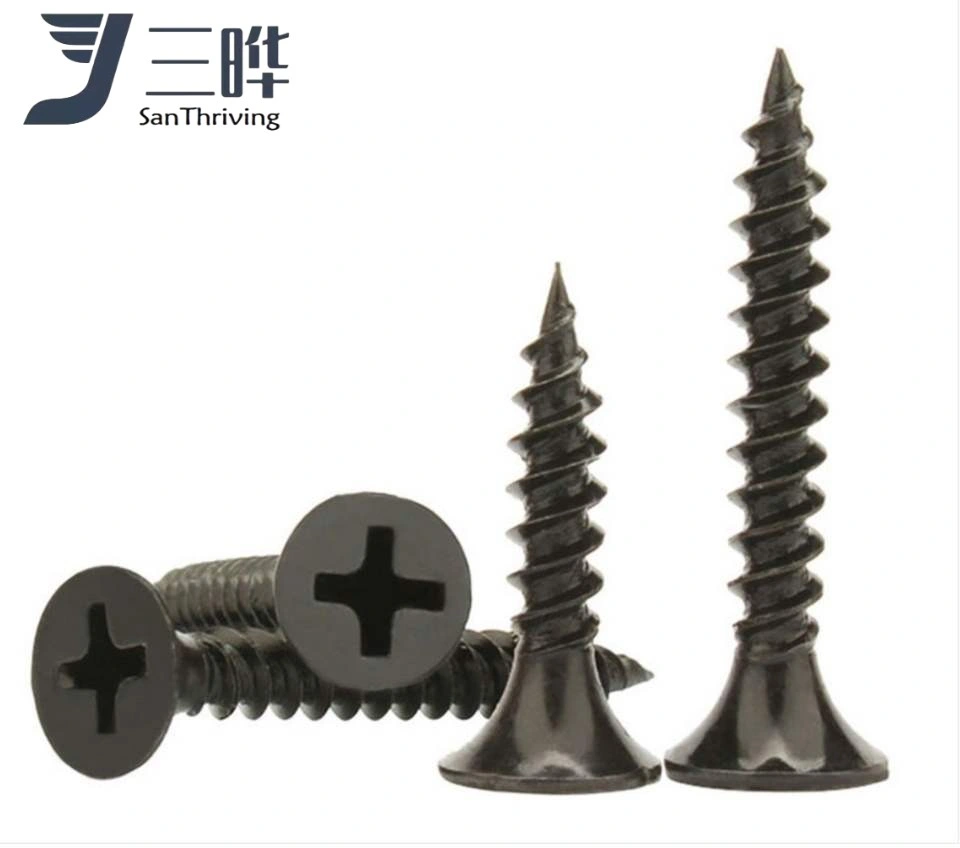 Black/Gray Phosphated Bugle/Flat Head Thread Drywall Screw