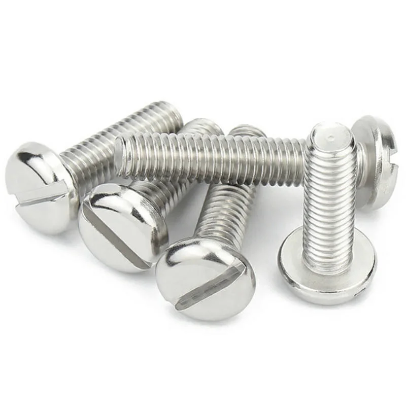 China Factory DIN84 Stainless Steel Slotted Cylindrical Head Screws