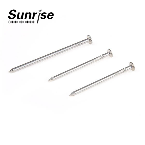 Flat Head (Checkered) Smooth Shank Nails Screw