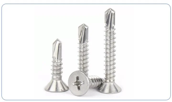 Stainless Steel Cross Countersunk Head Self-Drilling Screw Lag Screw