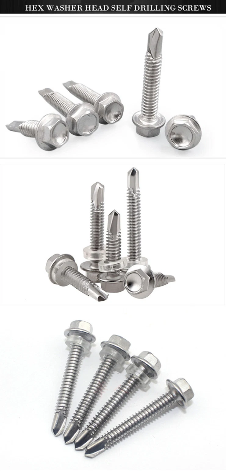 Hex Washer Head Self Drilling Screw with EPDM or Rubber