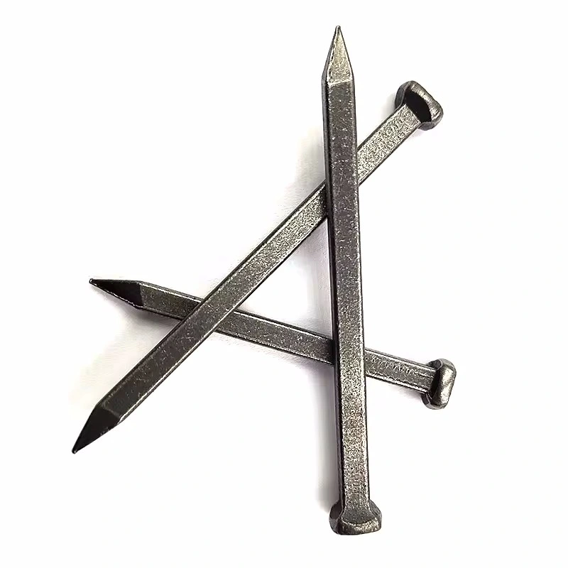 Q195 Q235 Material Polished Iron Nail Galvanized Square Shank Nail Square Boat Nail