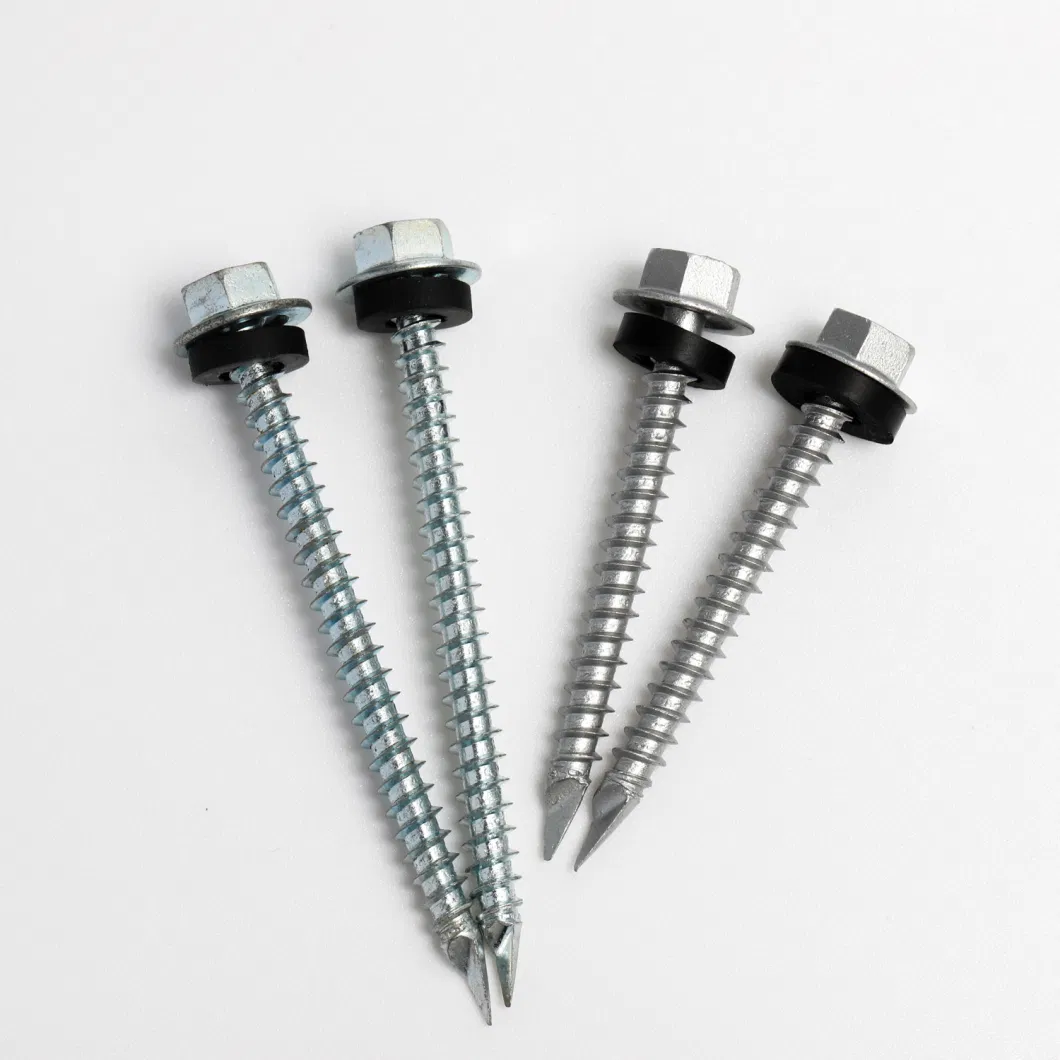 Tianjin Factory Hex Washer Head Self Drilling Spoon Point Hex Head Screw