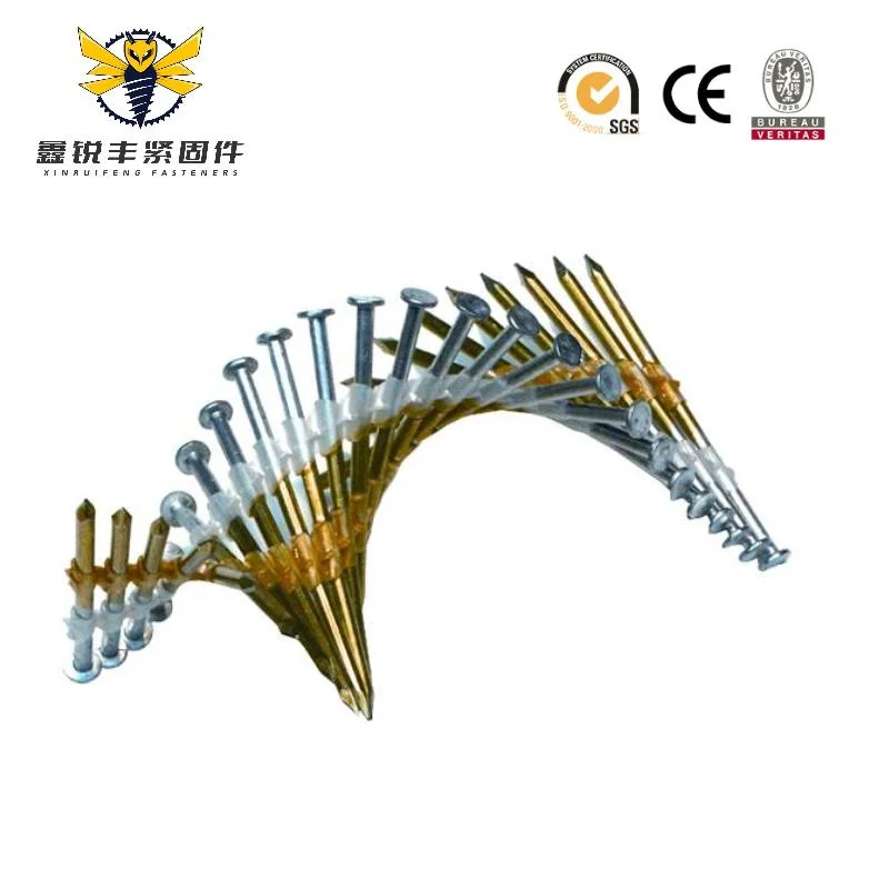 Customized Specification Plastic Framing Nails Strip Nails for Wood