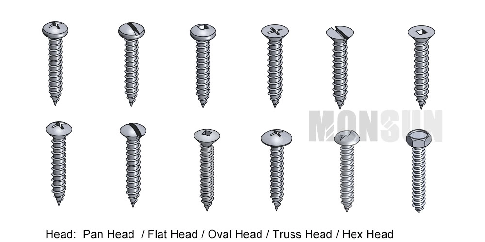 High Quality Zinc-Plated Steel Fasteners Hardware Self Tapping Metal Screw/Nail Made in China