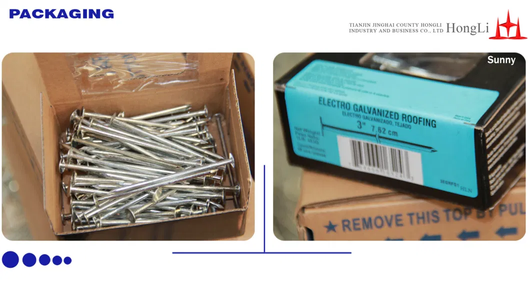 ASTM F 1667 1-1/4&quot; X 11 Gauge Sm Eg Roofing Nails American Market Roofing Nails Canadian Market Roofing Nails Made in China Factory Roofing Nails