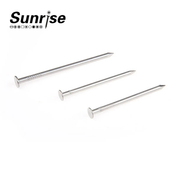 Flat Head (Checkered) Smooth Shank Nails Screw