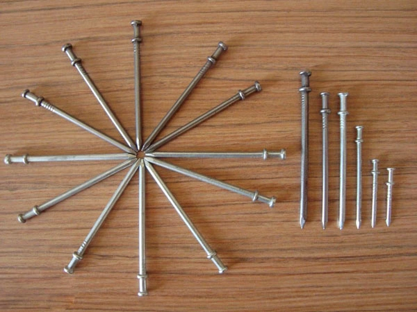 Duplex Head Common Wire Double Headed Nails Polished