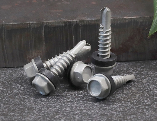 TGR/Tsingri Gray Ruspert Carbon Steel Hex Flange Head Self-Drilling Screws Tapping Screws