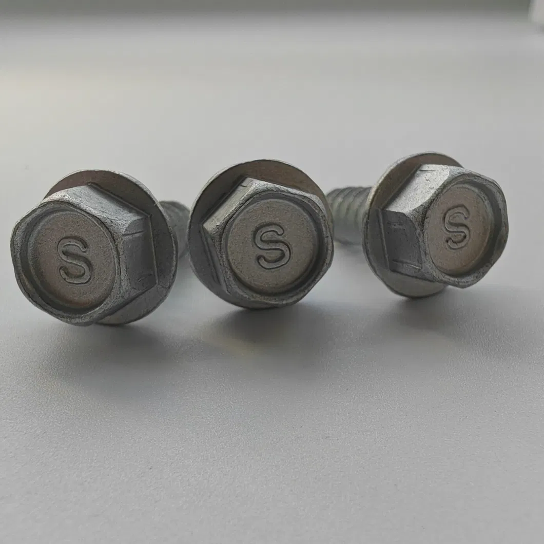 Made in China Concave Head External Hexagonal Cross Self-Tapping Screw with Gasket M3/M4/M5/M6