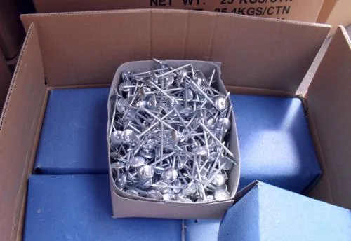 3kg/Box X 8 Blue Boxes 3.15X18X60 Galvanized Roofing Nails with Smooth Shank for Ethiopia Market