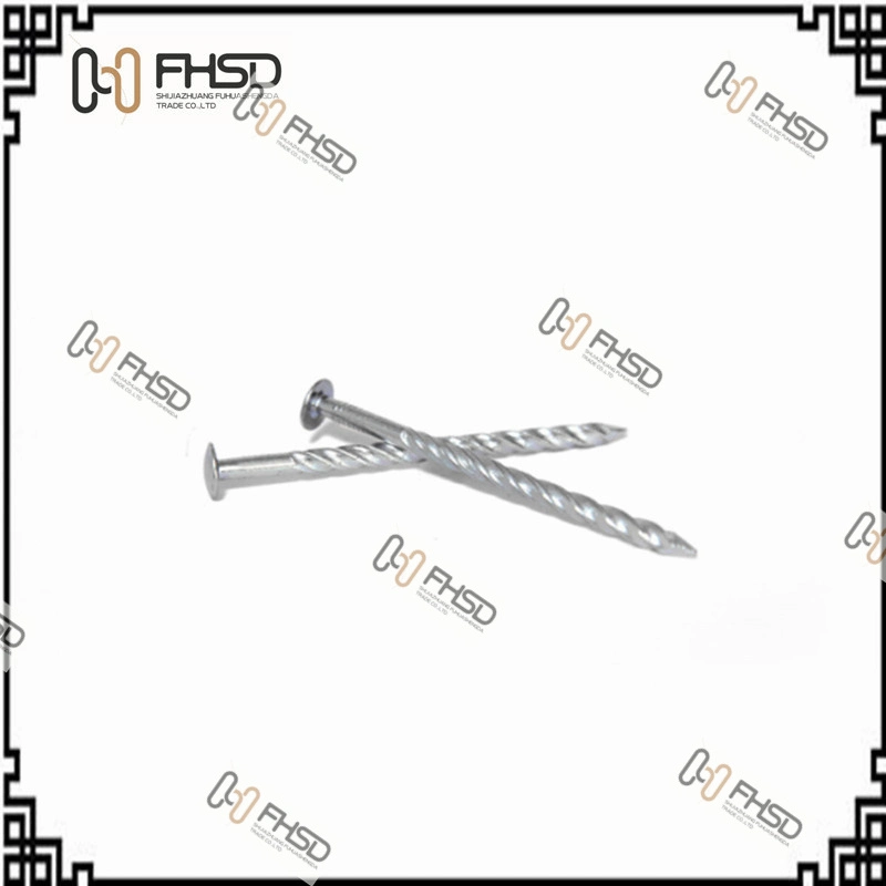 Galvanized/ Polished Twisted/ Spiral Shank Hardened Steel Concrete Nails