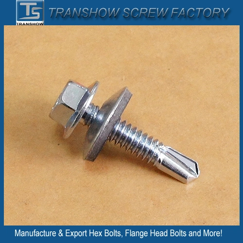 Drilling Hex Head Self Tapping Self-Drilling Roofing Screw with Bondded Washer