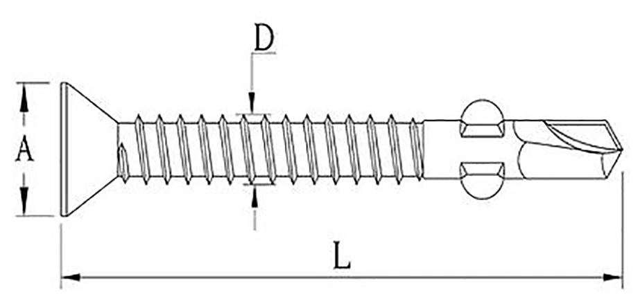 Xinruifeng Fasteners Zinc Wings Teks Fiber Cement Siding Self Drilling Screws