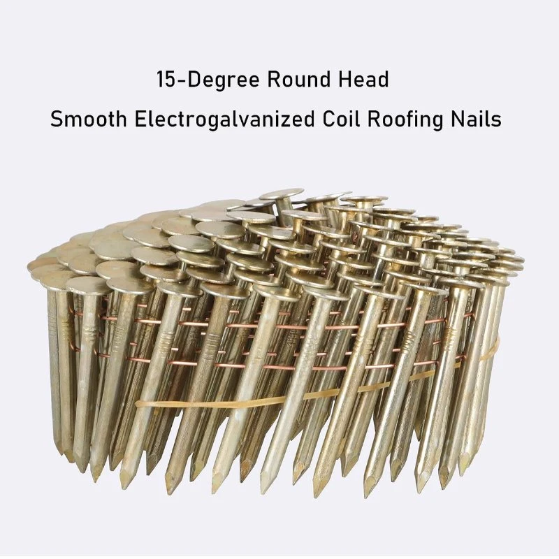 Smooth/Twisted//Screw/Spiral Shank Wire Coil Roofing Nail/Coil Nail/Strip Nail/Framing Nail/Pallet Nail for Construction